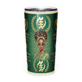 Abundant Queen African Affirmation Tumbler for Black Women - Cimarron: Threads of Liberation