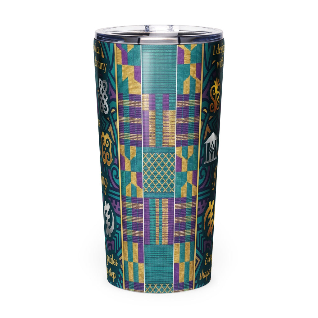 Architect of Destiny Affirmation Tumbler for Black Women - Cimarron: Threads of Liberation