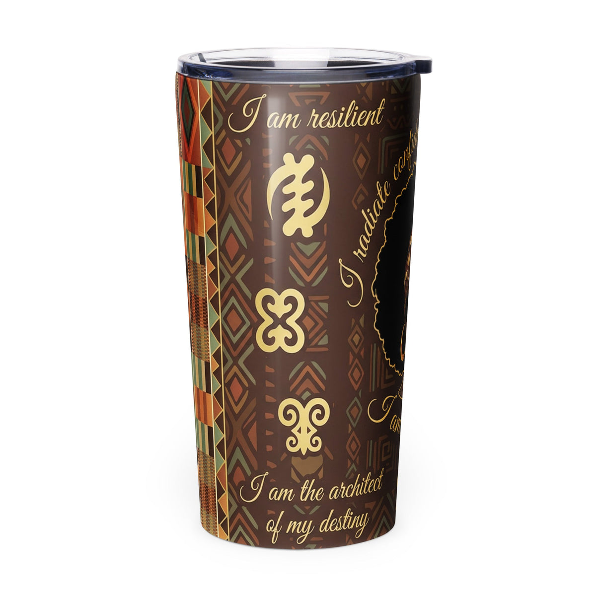 Black Women Empowerment Tumbler - Cimarron: Threads of Liberation