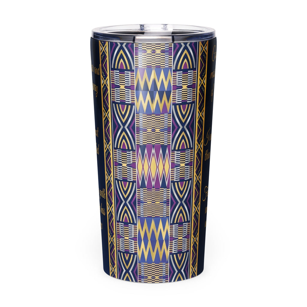 Fearless Power African Affirmation Tumbler for Black Women - Cimarron: Threads of Liberation