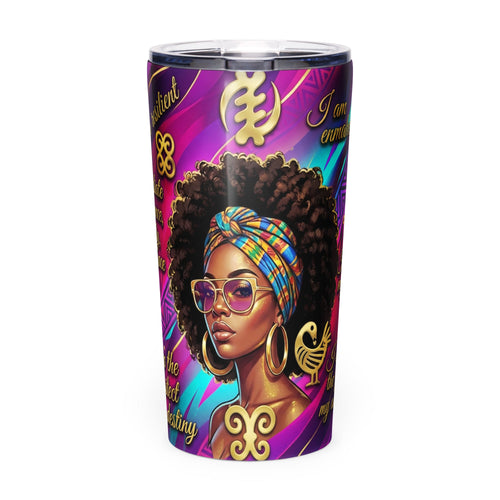 "I Am Resilient" - Black Women Empowerment Tumbler - Cimarron: Threads of Liberation
