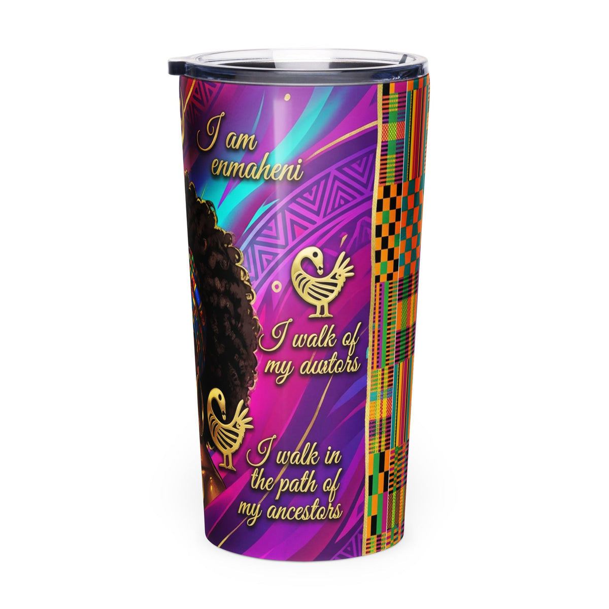 "I Am Resilient" - Black Women Empowerment Tumbler - Cimarron: Threads of Liberation