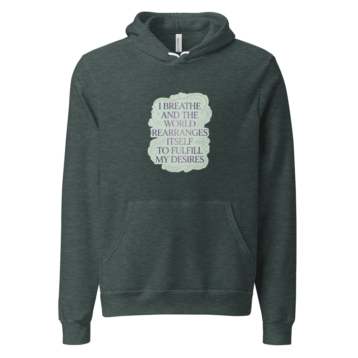 : I Breathe and the World Rearranges - Abundance Affirmation Tee - Cimarron: Threads of Liberation