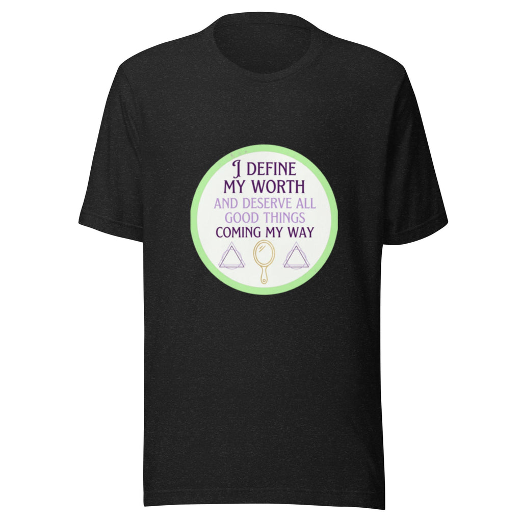 I Define My Worth - Self - Worth Affirmation Tee - Cimarron: Threads of Liberation