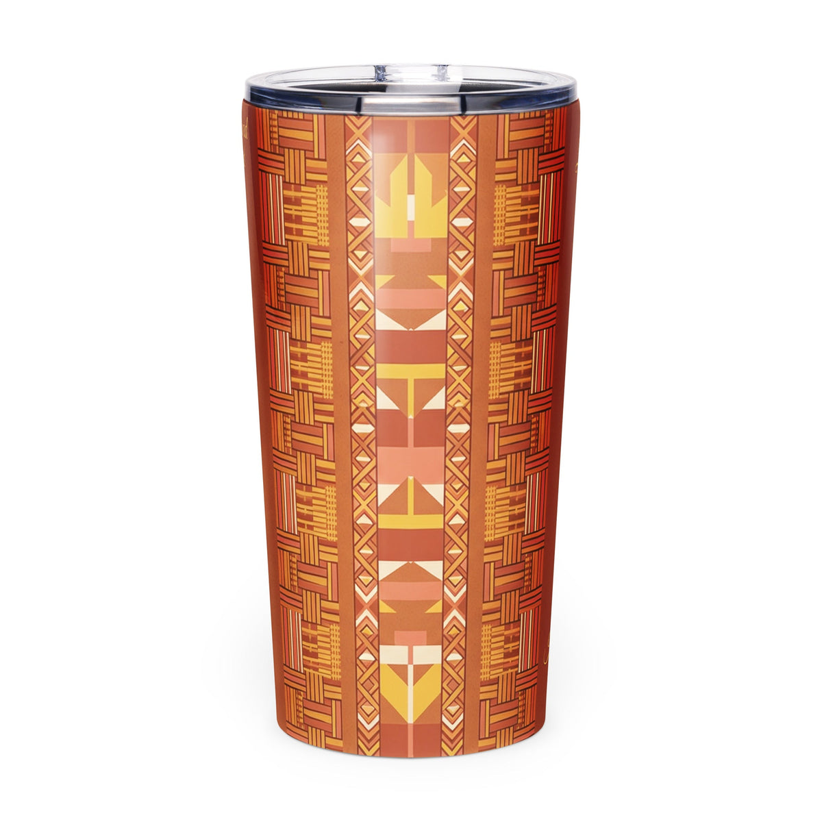 Radiant Joy African Affirmation Tumbler for Black Women - Cimarron: Threads of Liberation