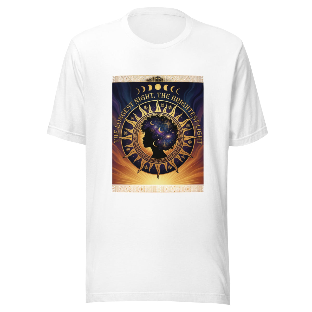 The Longest Night, The Brightest Light - Winter Solstice Tee - Cimarron: Threads of Liberation