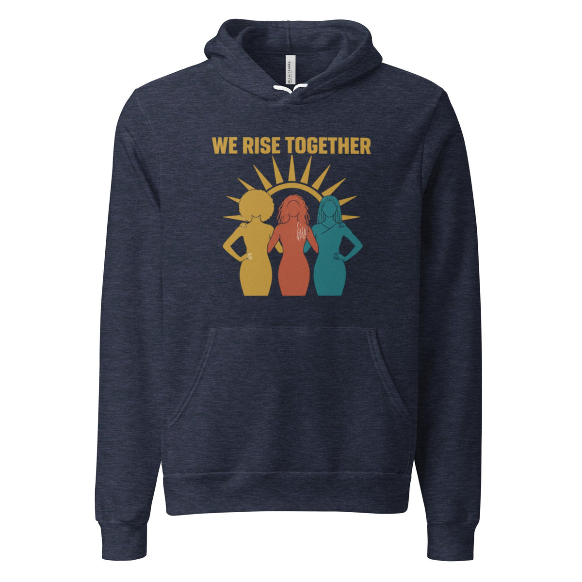 We Rise Together - Black Women Empowerment Hoodie - Cimarron: Threads of Liberation