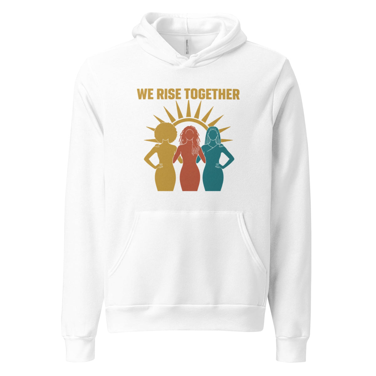 We Rise Together - Black Women Empowerment Hoodie - Cimarron: Threads of Liberation
