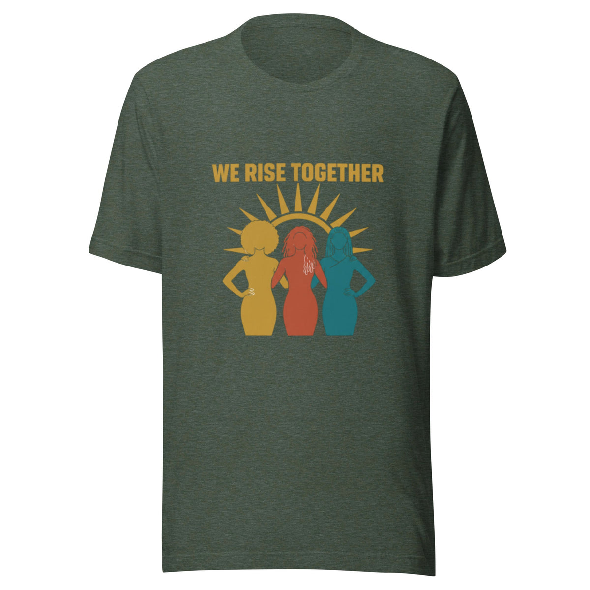 We Rise Together - Black Women Empowerment Tee - Cimarron: Threads of Liberation